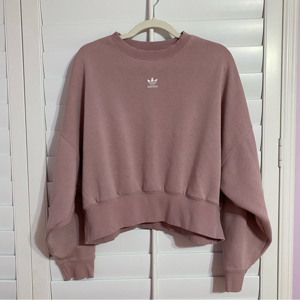 Magic Mauve Adidas Women’s Essentials Fleece Crewneck
